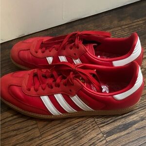 Adidas Samba Classic Red Leather Trainers